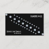 Carte de visite frontière simple en diamant (Devant)