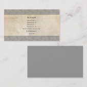 Carte De Visite Frontière vintage (Devant / Derrière)