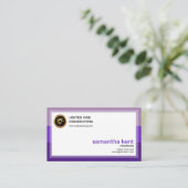 Carte De Visite Frontières de Président pourpre créatif de (Debout devant)