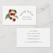 Carte De Visite Fruit botanique (Devant / Derrière)