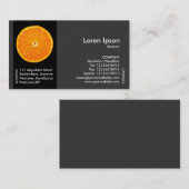 Carte De Visite Fruit de bande noire - Clémentine Slice (Devant / Derrière)