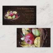 Carte De Visite Fruit de l'esprit, panier Brown peint (Devant / Derrière)