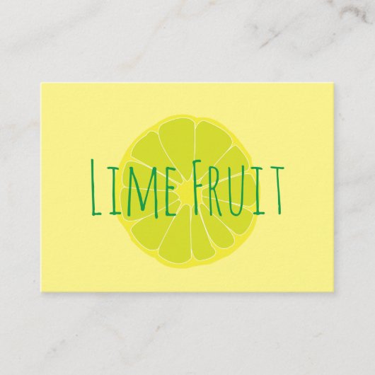 Carte De Visite Fruit de lime (Devant)