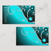 Carte De Visite Fruit Fleur Cool mignonne Girl Retro Floral (Devant / Derrière)