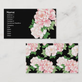 Carte De Visite Fruit Fleur Cool mignonne Girl Retro Floral (Devant / Derrière)