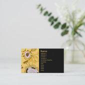 Carte De Visite Fruit Fleur Cool mignonne Girl Retro Floral (Debout devant)