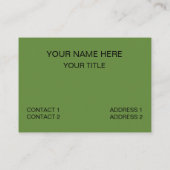 Carte De Visite Fruit Kiwi (Dos)