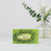 Carte De Visite Fruit kiwi vert (Debout devant)