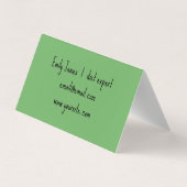 Carte De Visite Fruit kiwi vert (Dos)