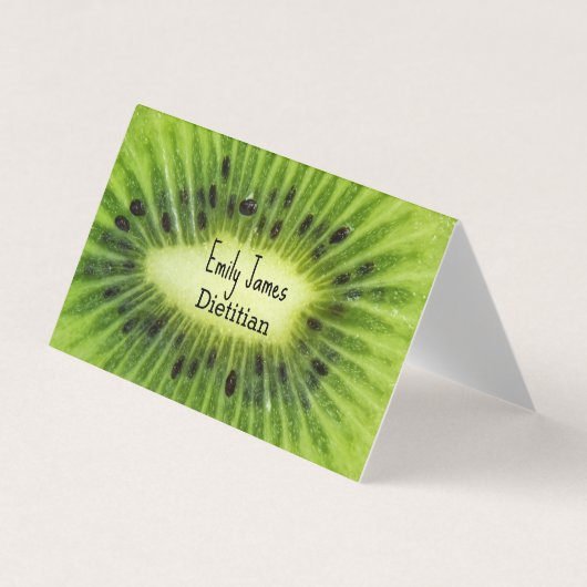 Carte De Visite Fruit kiwi vert (Devant)