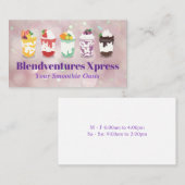 Carte De Visite Fruit Smoothie Shakes | Berries (Devant / Derrière)