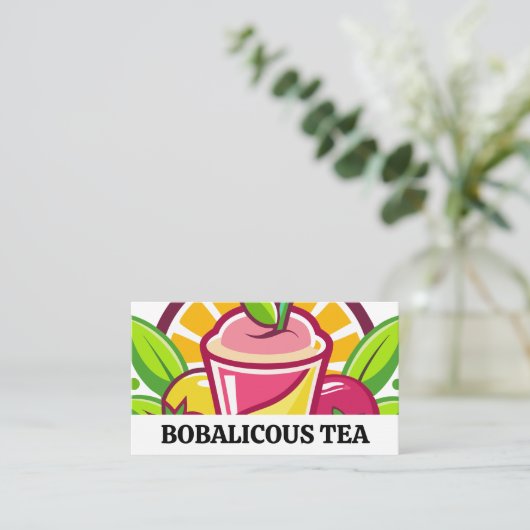 Carte De Visite Fruit Smoothies | Restaurant (Debout devant)