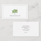 Carte De Visite Fruit Tree Financial Consultant Gestion de patrimo (Devant / Derrière)