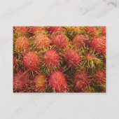 Carte De Visite Fruit tropical de ramboutan (Dos)