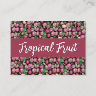 Carte De Visite Fruit tropical mauve-mangouste