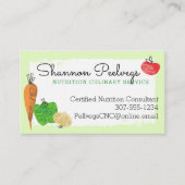 Carte De Visite Fruit végétal bio chef nutritionniste  (Devant)
