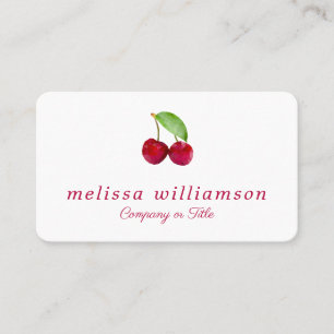 Carte De Visite Fruits 3D Cherry