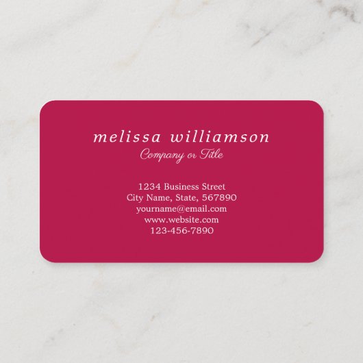 Carte De Visite Fruits 3D Cherry (Dos)