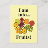 Carte De Visite Fruits Colorés Été (Devant)