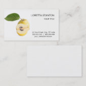 Carte De Visite Fruits de coing (Devant / Derrière)
