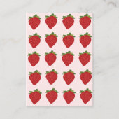 Carte De Visite Fruits de fraises Fraises (Devant)
