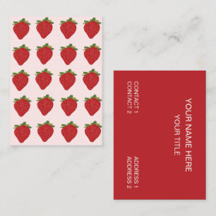 Carte De Visite Fruits de fraises Fraises