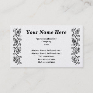 Carte De Visite Fruits de la vigne