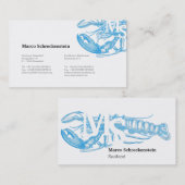 Carte De Visite Fruits de mer (Devant / Derrière)