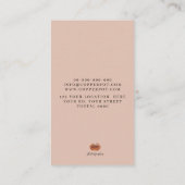 Carte De Visite fruits de mer, BBQ de poissons et restaurant de (Dos)