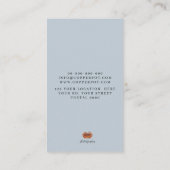 Carte De Visite fruits de mer, BBQ de poissons et restaurant de (Dos)