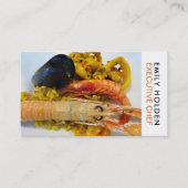 Carte De Visite Fruits de mer, Chef, Cuisine (Devant)