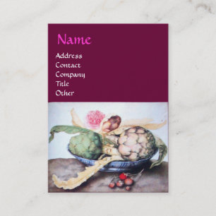 CARTE DE VISITE FRUITS DE SAISON 4- ARTICHOKES, ROSE & FRAISES