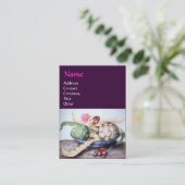 CARTE DE VISITE FRUITS DE SAISON 4- ARTICHOKES, ROSE & FRAISES (Debout devant)