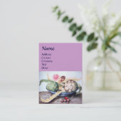 CARTE DE VISITE FRUITS DE SAISON 4- ARTICHOKES, ROSE & FRAISES (Debout devant)