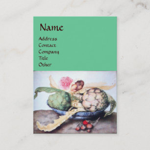 CARTE DE VISITE FRUITS DE SAISON 4- ARTICHOKES, ROSE & FRAISES