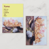 CARTE DE VISITE FRUITS DE SAISON 6 - HARICOTS ET ROSE (Devant / Derrière)