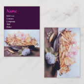 CARTE DE VISITE FRUITS DE SAISON 6 - HARICOTS ET ROSE (Devant / Derrière)