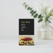 CARTE DE VISITE FRUITS DE SAISON / CHERRIES ET CARNATIONS (Debout devant)