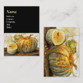 CARTE DE VISITE FRUITS DE SAISON / CITROUILLE (Devant / Derrière)