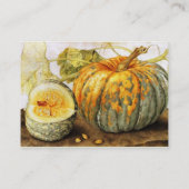 CARTE DE VISITE FRUITS DE SAISON / CITROUILLE (Dos)