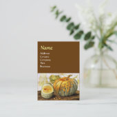 CARTE DE VISITE FRUITS DE SAISON / CITROUILLE (Debout devant)