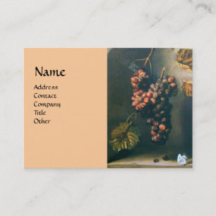 Carte De Visite FRUITS DE SAISON - détail de la PROSPÉRITÉ, rose v