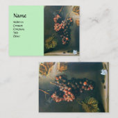 Carte De Visite FRUITS DE SAISON - détail de PROSPÉRITÉ, vert (Devant / Derrière)