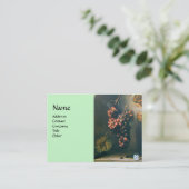 Carte De Visite FRUITS DE SAISON - détail de PROSPÉRITÉ, vert (Debout devant)