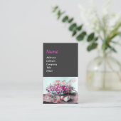 Carte De Visite FRUITS DE SAISON /FRAISES, PEARS Rose Grey (Debout devant)