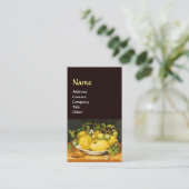 CARTE DE VISITE FRUITS DE SAISON LÉMONS ET FLEURS BLANCHES (Debout devant)