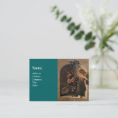 Carte De Visite FRUITS DE SAISON - PROSPÉRITÉ ,jaune vert marron (Debout devant)
