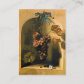 Carte De Visite FRUITS DE SAISON - PROSPÉRITÉ ,jaune vert marron (Dos)