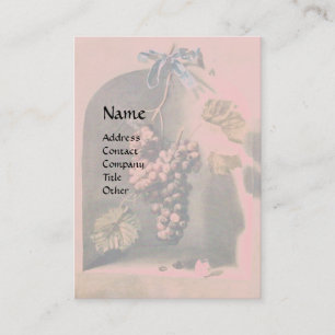 Carte De Visite FRUITS DE SAISON - PROSPÉRITÉ, rouge rose