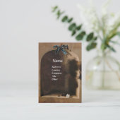 Carte De Visite FRUITS DE SAISON - PROSPÉRITÉ, vert jaune brun (Debout devant)